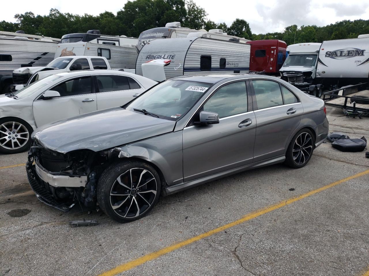 Lot #2699062830 2013 MERCEDES-BENZ C 250