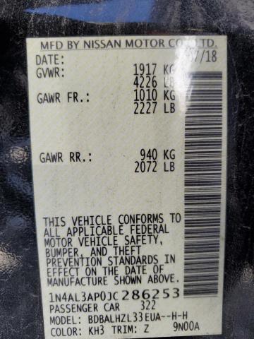 2018 NISSAN ALTIMA 2.5 - 1N4AL3AP0JC286253