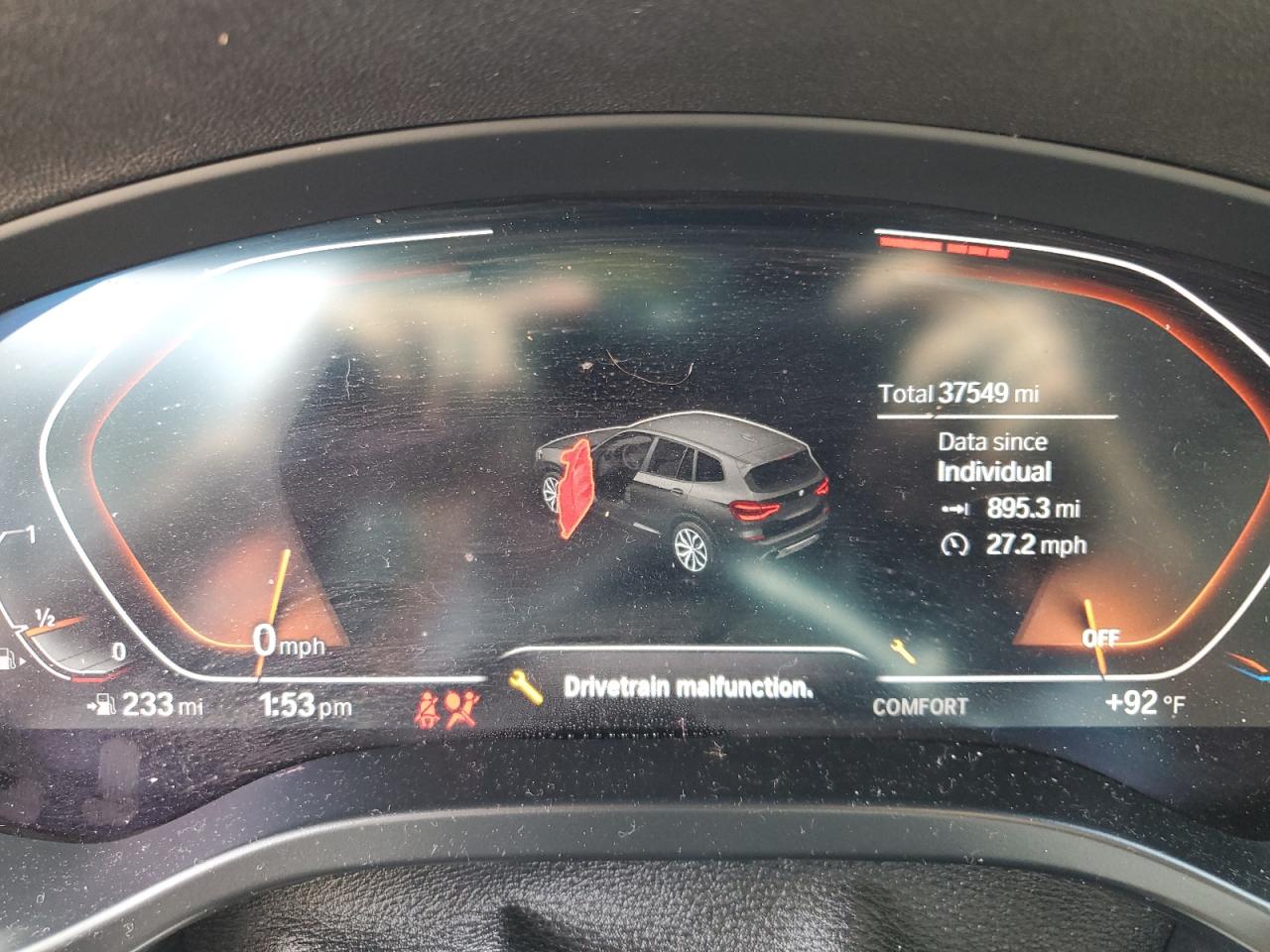 5UXTY3C06M9H04158 2021 BMW X3 Sdrive30I