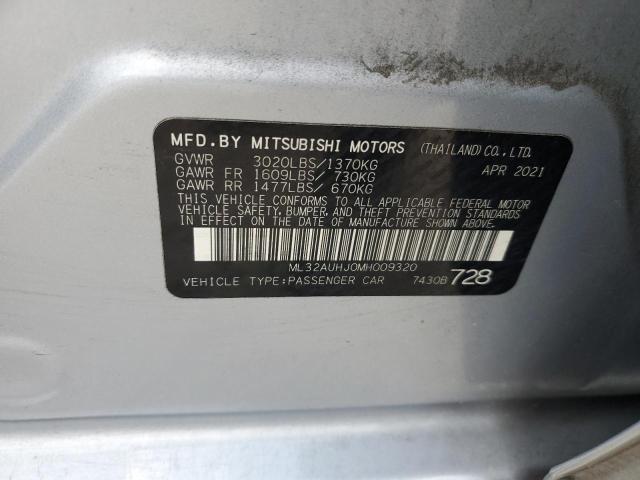 ML32AUHJ0MH009320 2021 Mitsubishi Mirage Es