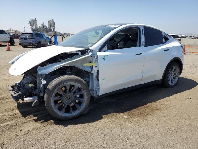 TESLA MODEL Y 2021 white  electric 5YJYGDEE1MF068602 photo #1