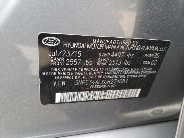 2016 Hyundai Sonata Sport VIN: 5NPE34AFXGH274083 Lot: 57113604