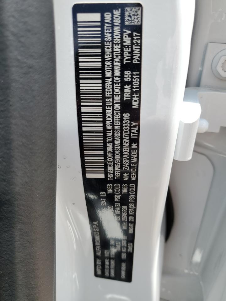 ZASPAKBN5N7D33316 2022 Alfa Romeo Stelvio Ti