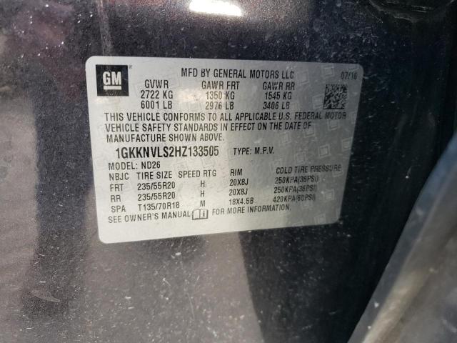 2017 GMC Acadia All Terrain VIN: 1GKKNVLS2HZ133505 Lot: 58807594