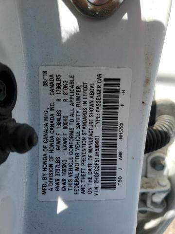 2HGFC2F51JH589901 2018 HONDA CIVIC - Image 12