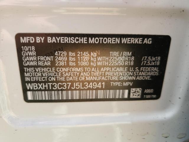 VIN WBXHT3C37J5L34941 2018 BMW X1, Xdrive28I no.13