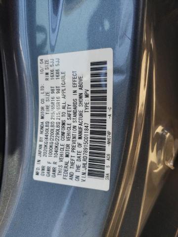 2005 Honda Cr-V Se VIN: JHLRD78915C011847 Lot: 58530034