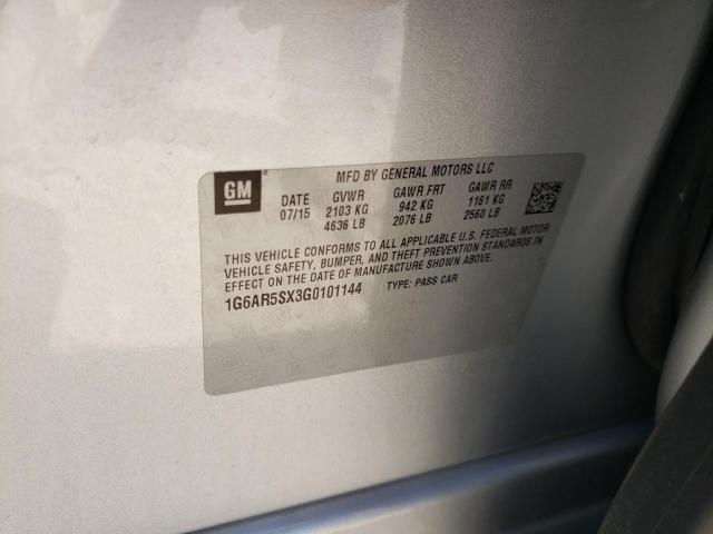 2016 Cadillac Cts Luxury Collection VIN: 1G6AR5SX3G0101144 Lot: 59095744