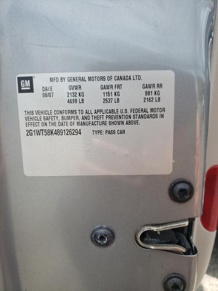 2G1WT58K489126294 2008 Chevrolet Impala Lt