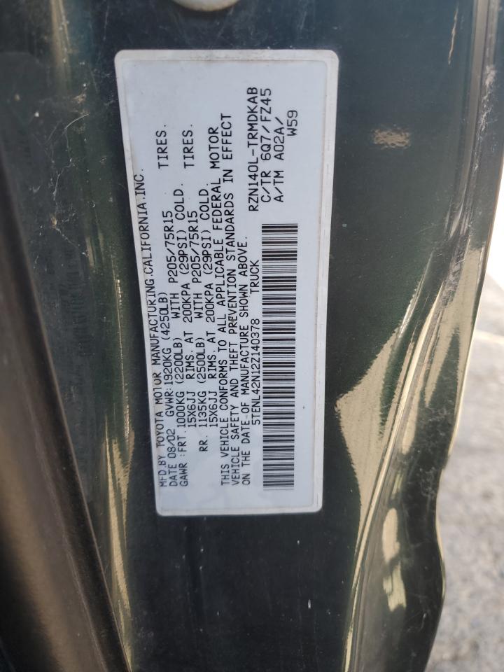 5TENL42N12Z140378 2002 Toyota Tacoma