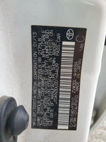 2013 Toyota Prius VIN: JTDKN3DU2D1644639 Lot: 58745774