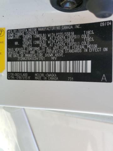 2005 Lexus Rx 330 VIN: 2T2HA31U45C041761 Lot: 60061404