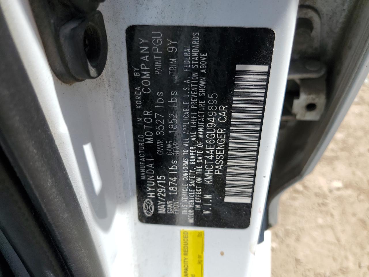 KMHCT4AE6GU949895 2016 Hyundai Accent Se