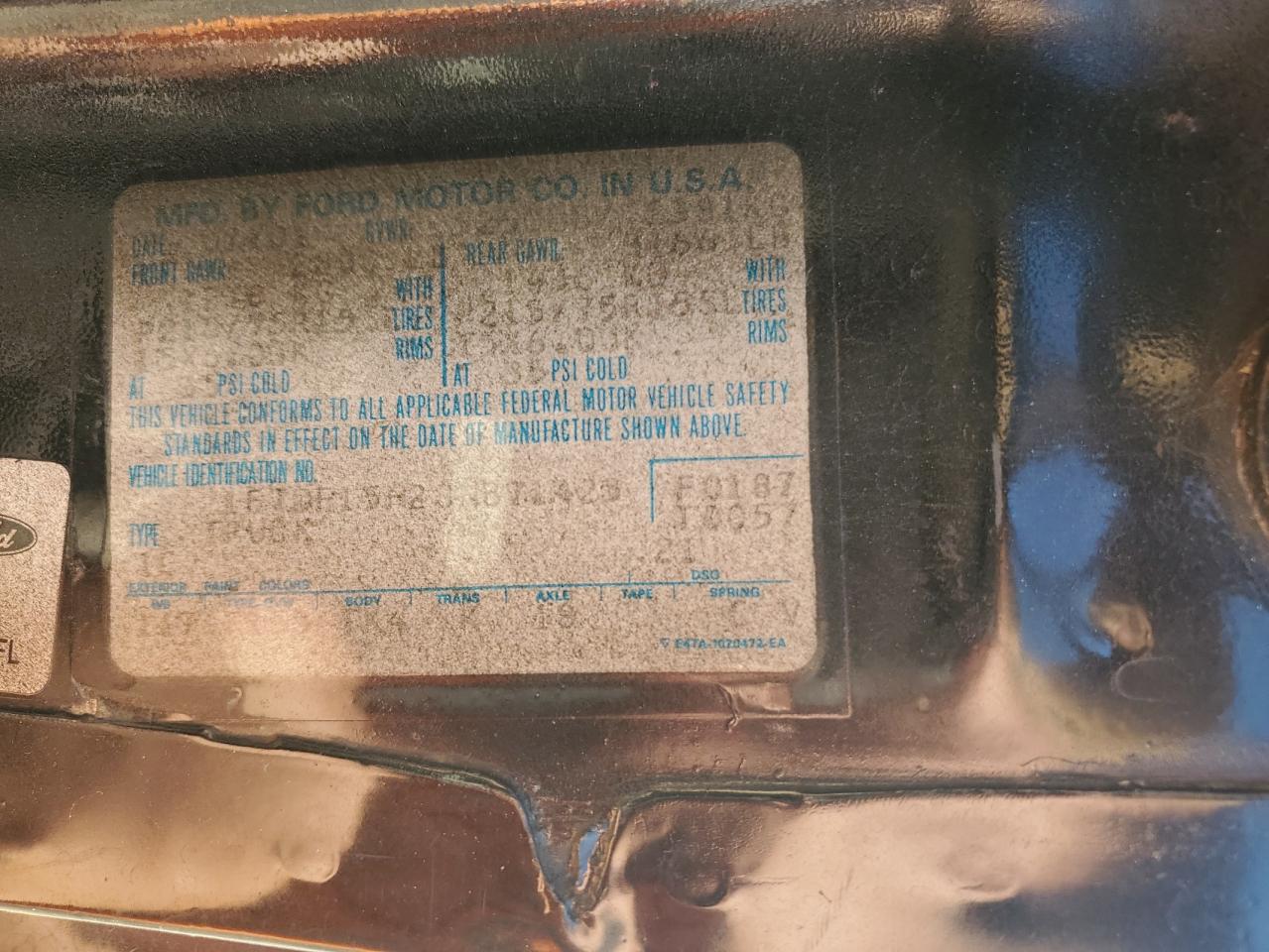 1FTDF15H2JNB71423 1988 Ford F150