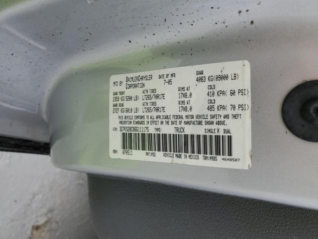 2006 Dodge Ram 2500 St VIN: 3D7KS28C86G111175 Lot: 58431704