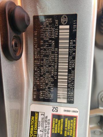 VIN 4T1B11HK0JU608138 2018 Toyota Camry, L no.12