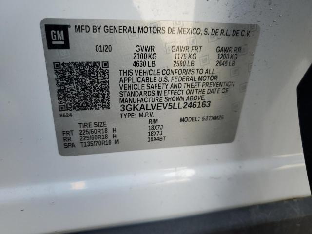 2020 GMC Terrain Slt VIN: 3GKALVEV5LL246163 Lot: 60098534