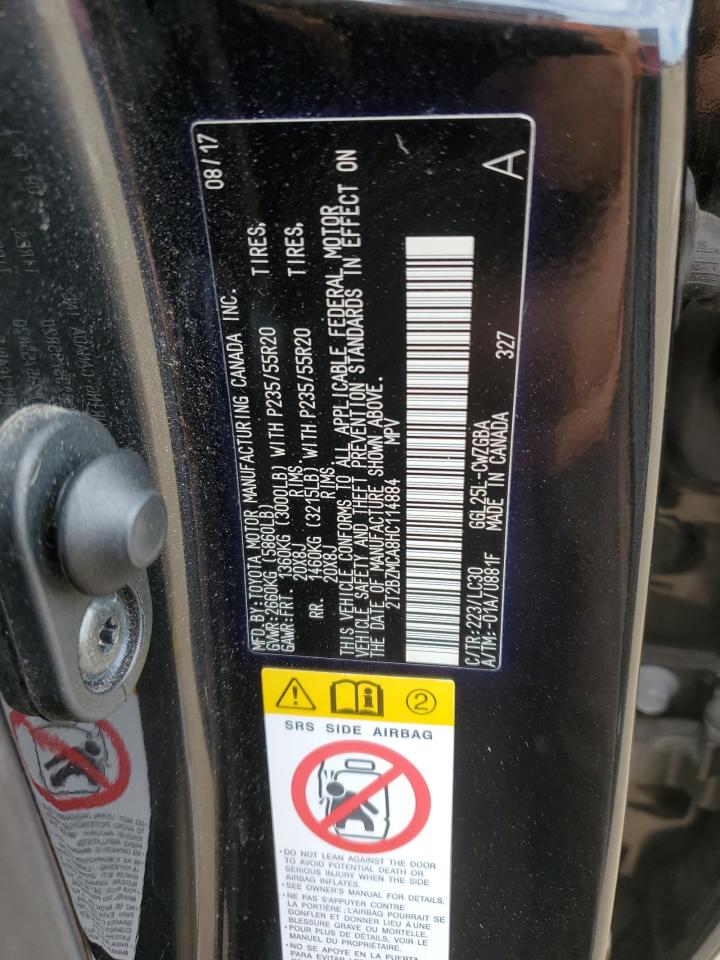 2T2BZMCA8HC114884 2017 Lexus Rx 350 Base