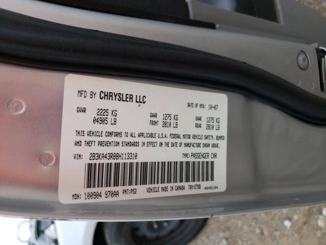 2008 Dodge Charger VIN: 2B3KA43R88H113310 Lot: 60134204