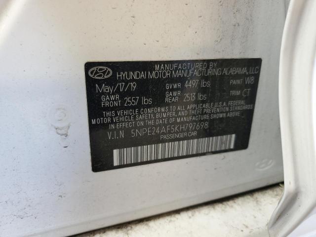 2019 Hyundai Sonata Se VIN: 5NPE24AF5KH797698 Lot: 60131724