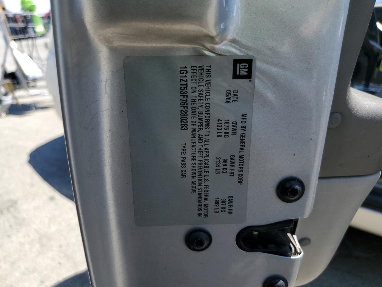 1G1ZT53F76F280283 2006 Chevrolet Malibu Lt