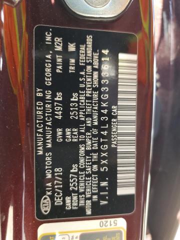 2019 Kia Optima Lx VIN: 5XXGT4L34KG333614 Lot: 60960564