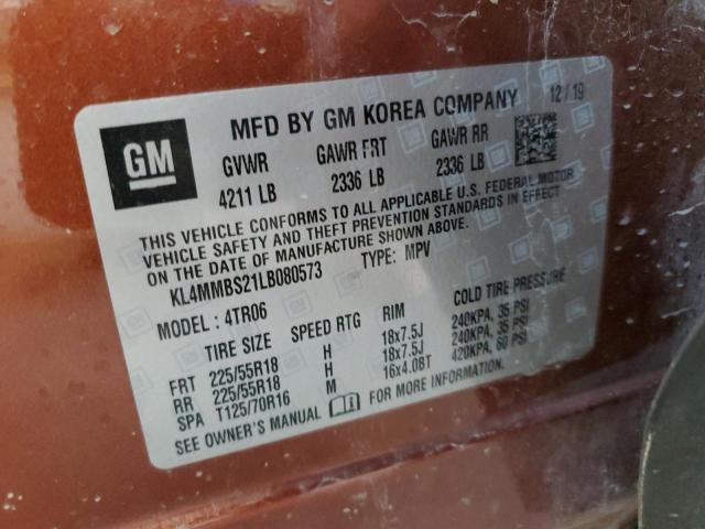 2020 Buick Encore Gx Preferred VIN: KL4MMBS21LB080573 Lot: 58118614