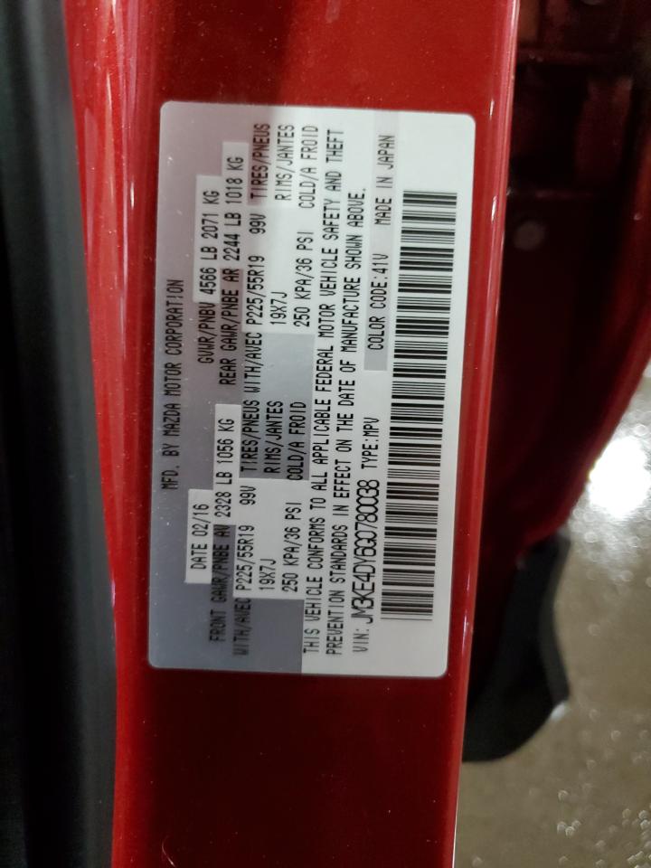 JM3KE4DY6G0780038 2016 Mazda Cx-5 Gt