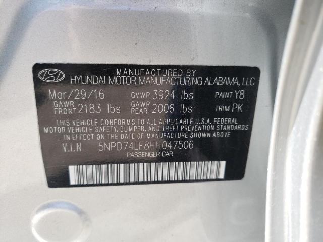 2017 HYUNDAI ELANTRA SE - 5NPD74LF8HH047506