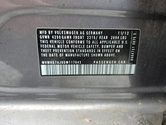 2013 VOLKSWAGEN GTI - WVWHD7AJ8DW117643