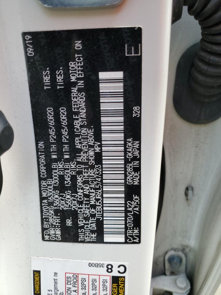 JTEBU5JR6L5747323 2020 Toyota 4Runner Sr5/Sr5 Premium