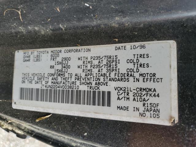 1997 Toyota T100 Xtracab VIN: JT4UN22D4V0038210 Lot: 58754964