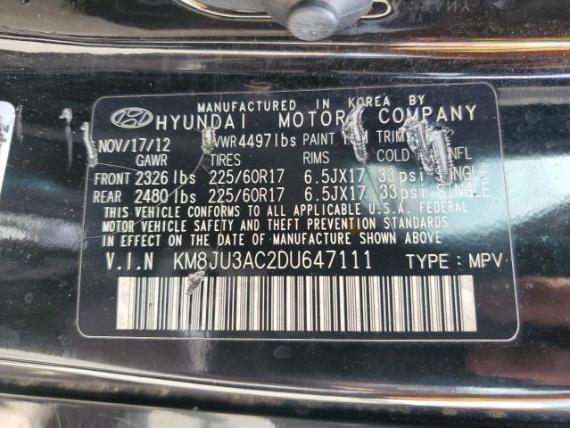 KM8JU3AC2DU647111 2013 Hyundai Tucson Gls