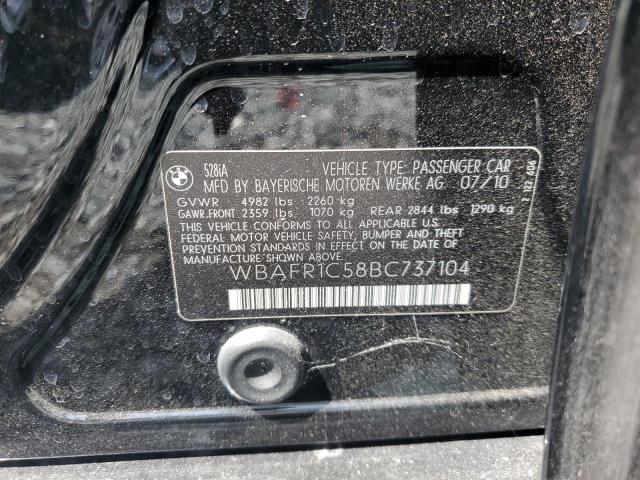 2011 BMW 528 I VIN: WBAFR1C58BC737104 Lot: 60944604