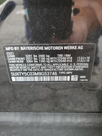 5UXTY5C03M9G53746 2021 BMW X3 - Image 13