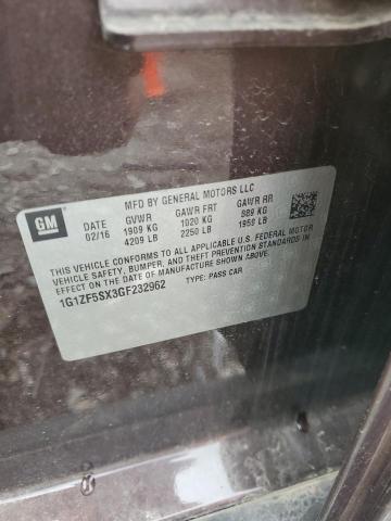 2016 Chevrolet Malibu Lt VIN: 1G1ZF5SX3GF232962 Lot: 60414384