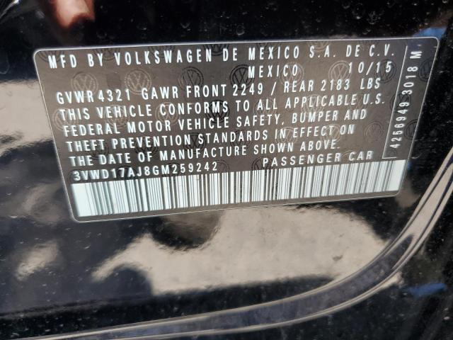 2016 Volkswagen Jetta Sport VIN: 3VWD17AJ8GM259242 Lot: 56704614