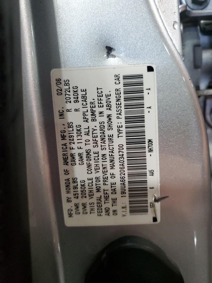 19UUA66206A034700 2006 Acura 3.2Tl