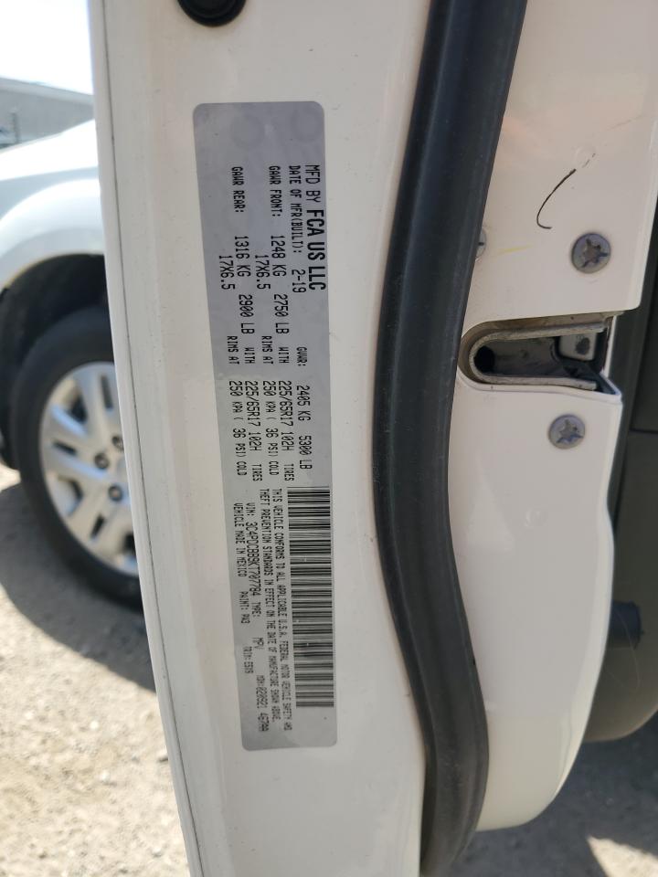 3C4PDCBB9KT707784 2019 Dodge Journey Se