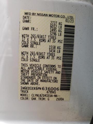 2023 NISSAN FRONTIER S - 1N6ED1EK6PN636006