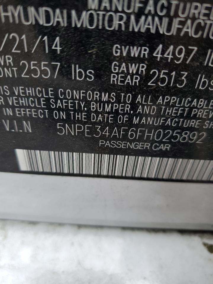 5NPE34AF6FH025892 2015 Hyundai Sonata Sport