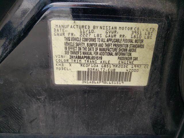 2011 Nissan Sentra 2.0 VIN: 3N1AB6AP9BL651519 Lot: 60300734