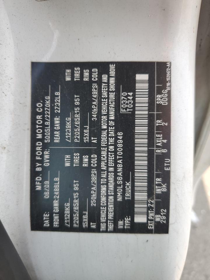 NM0LS6AN8AT008946 2010 Ford Transit Connect Xl