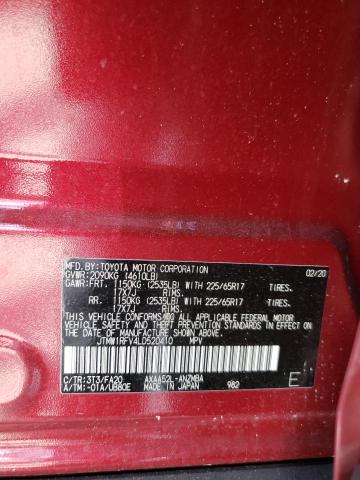 2020 Toyota Rav4 Xle VIN: JTMW1RFV4LD520410 Lot: 57731864