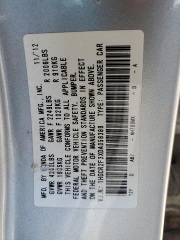 1HGCR2F3XDA058389 2013 Honda Accord Lx