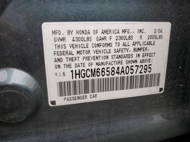 1HGCM66584A057295 2004 Honda Accord Ex