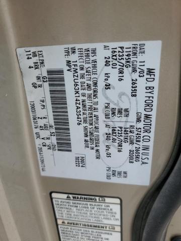 2004 Ford Explorer Xlt VIN: 1FMZU63K14ZA35476 Lot: 58846464