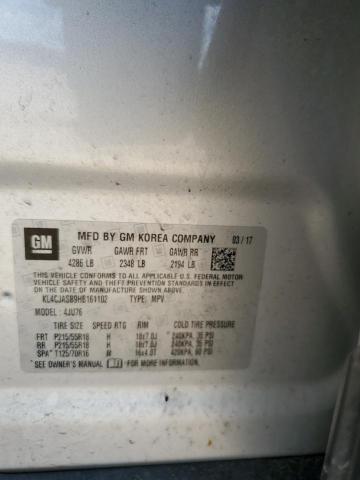 2017 Buick Encore Preferred VIN: KL4CJASB9HB161102 Lot: 60463824