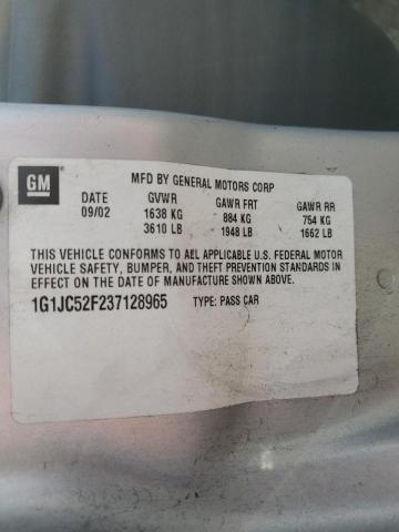 2003 Chevrolet Cavalier VIN: 1G1JC52F237128965 Lot: 60022924