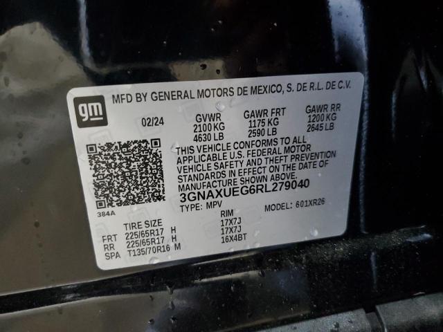 2024 CHEVROLET EQUINOX LT - 3GNAXUEG6RL279040